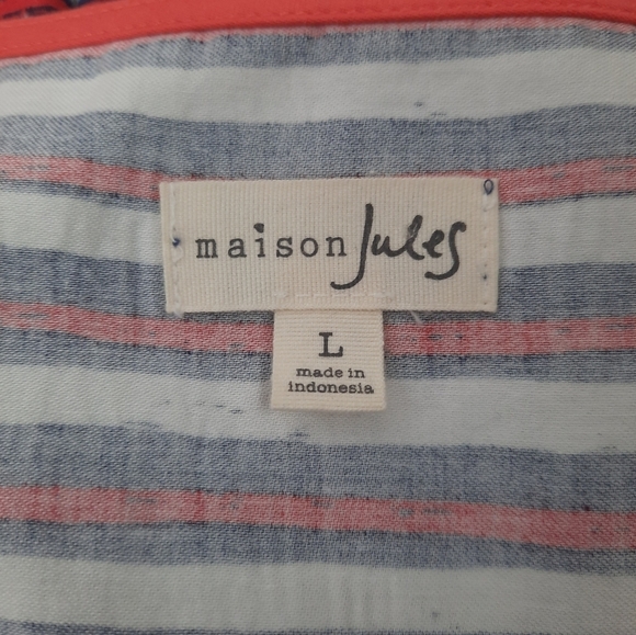 Maison Jules Customized Ruffle A-Line‎ Patriotic Dress Size Large Women's - Picture 11 of 12